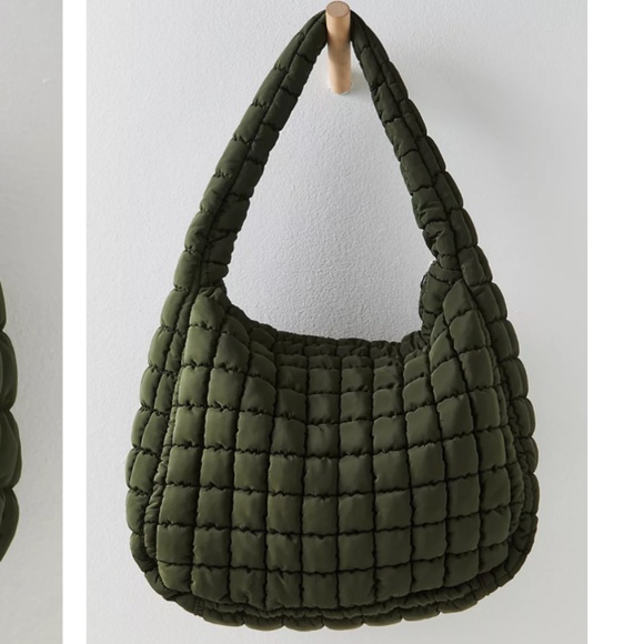 Free People Movement Quilted Carryall Bag in Army - Picture 2 of 11